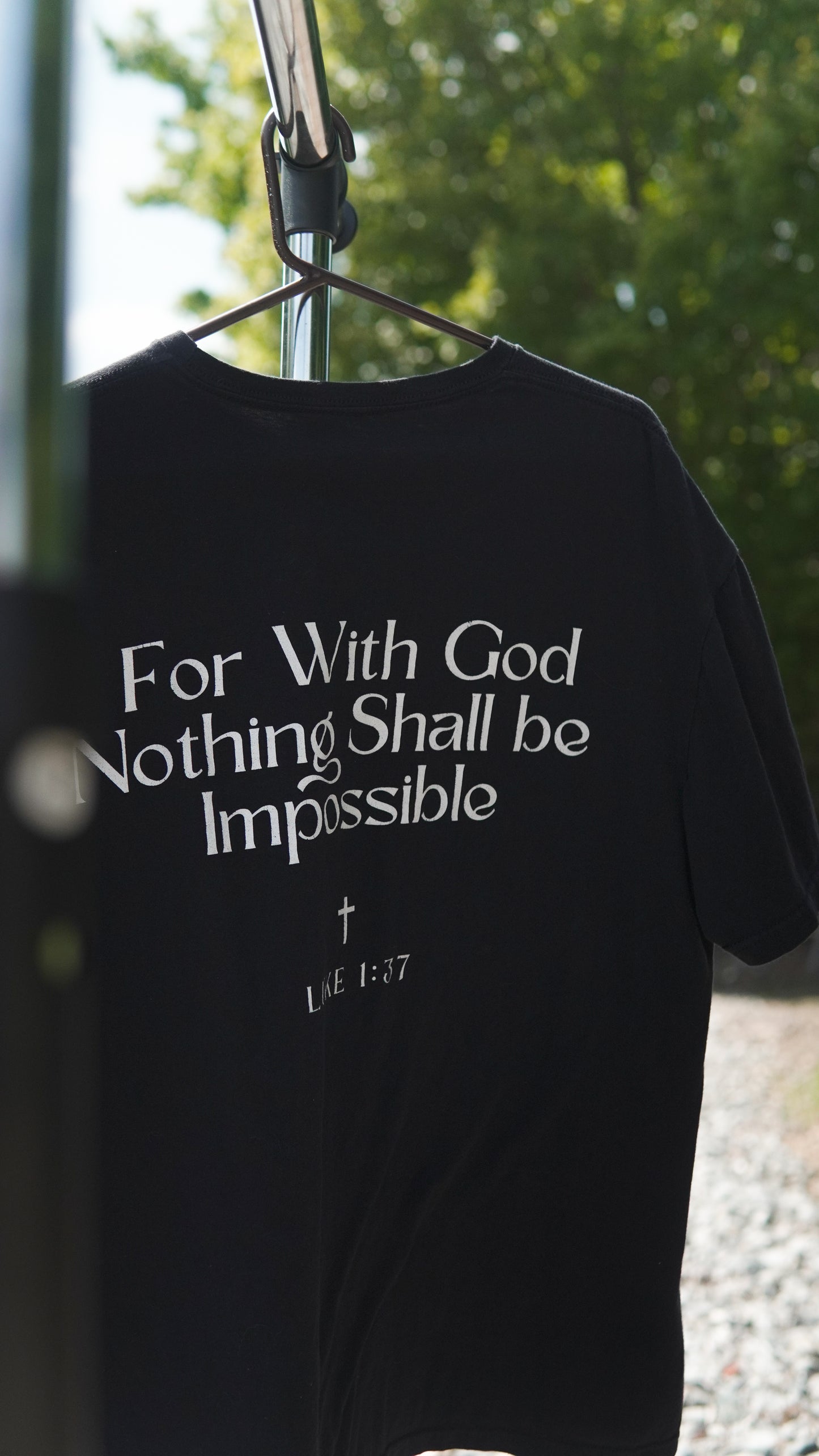 "Nothing Impossible" Tee- Black